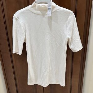 LOFT Kids Cream Short Sleeve Top